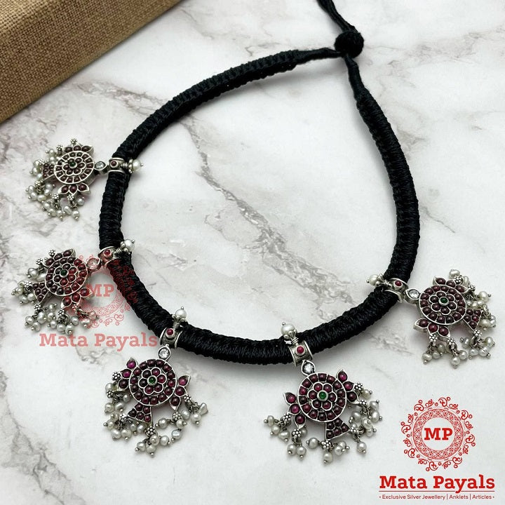 Adorable Chakra Oxidised Choker
