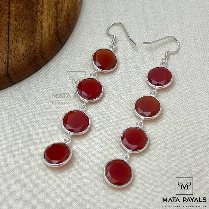 Agate Silver Hanging