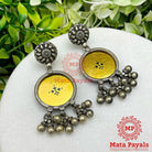 Alluring Floral Oxidised Earing