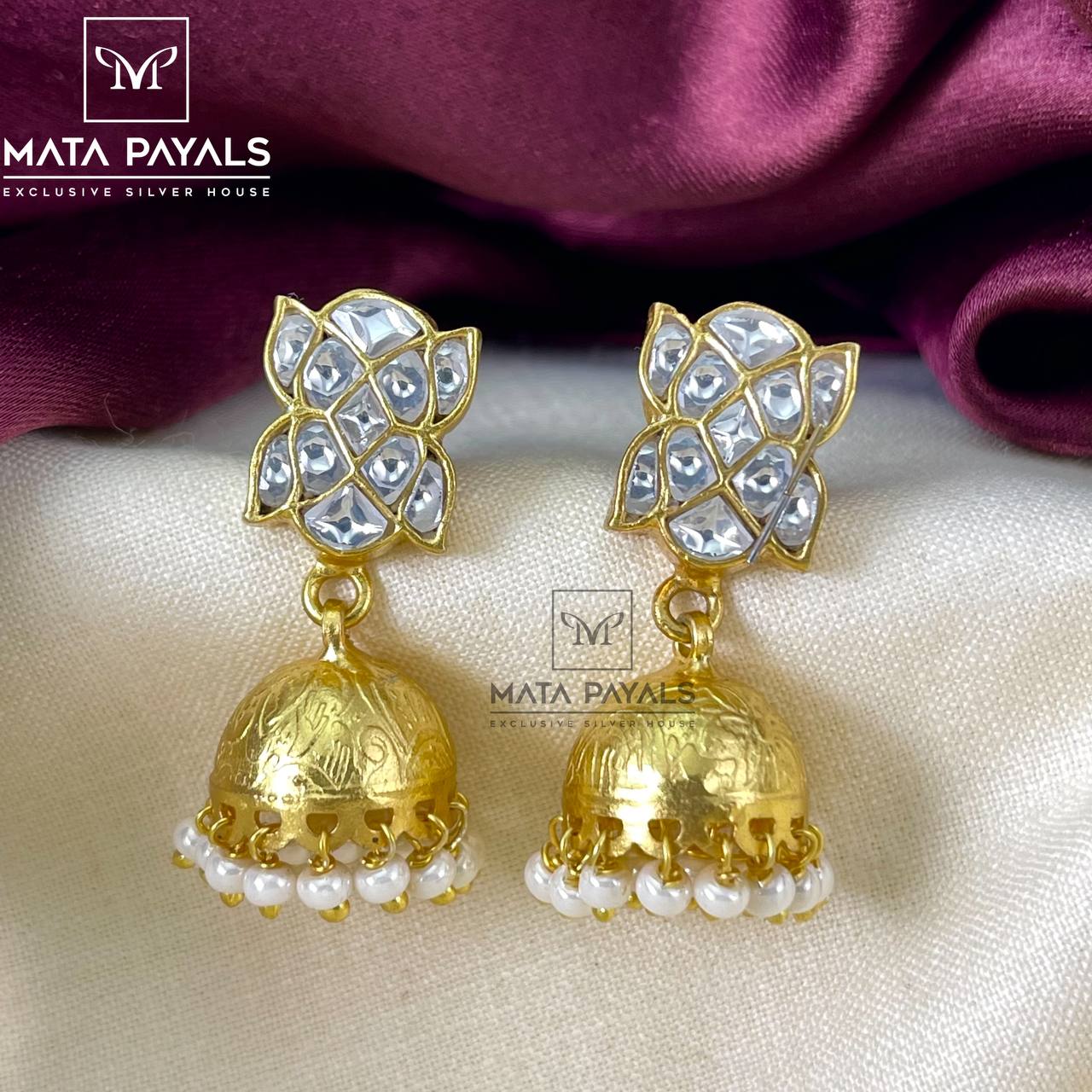 Alluring Gold Plated Jhumka