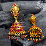 Alluring Gold Plated Jhumkas