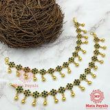 Antique Green Floral Mathi