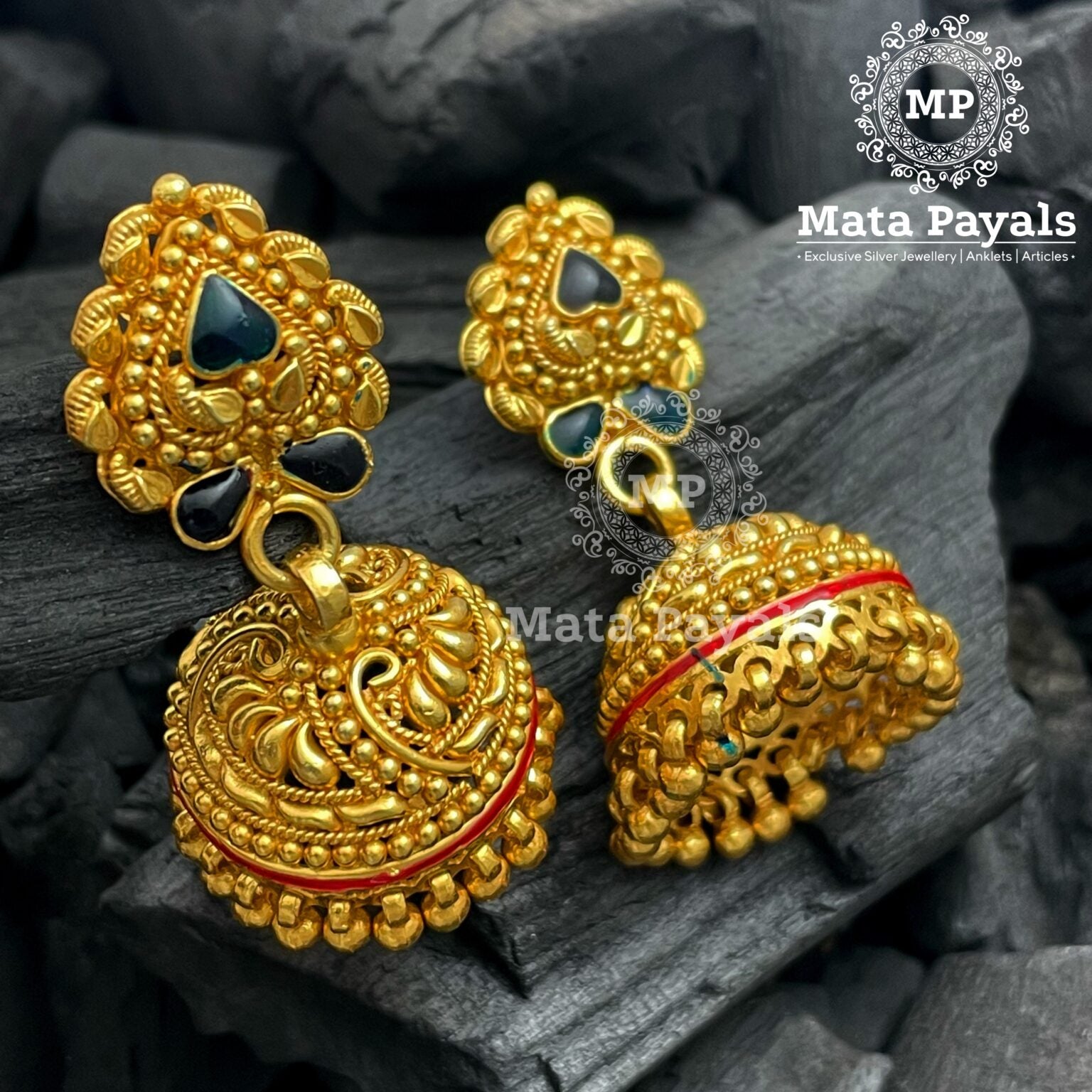 Antique Traditional Gold Plated Jhumka