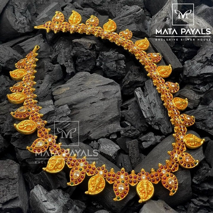 Aristocratic Vastu Ganesha Gold Plated Necklace