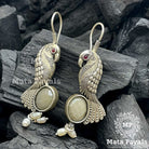 Astonishing Parrot Silver Oxidised Earing