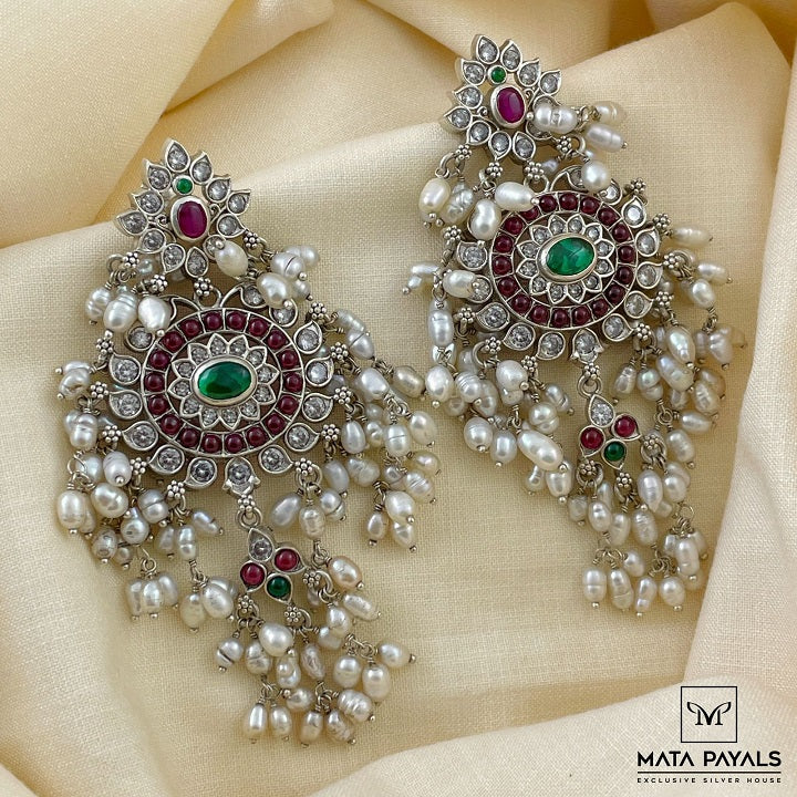 Dazzling Oxidised Floral Hanging