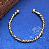 Attractive Parallel Striped Oxidised Kada