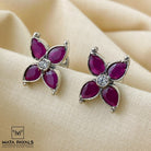 Vintage Oxidised Studs