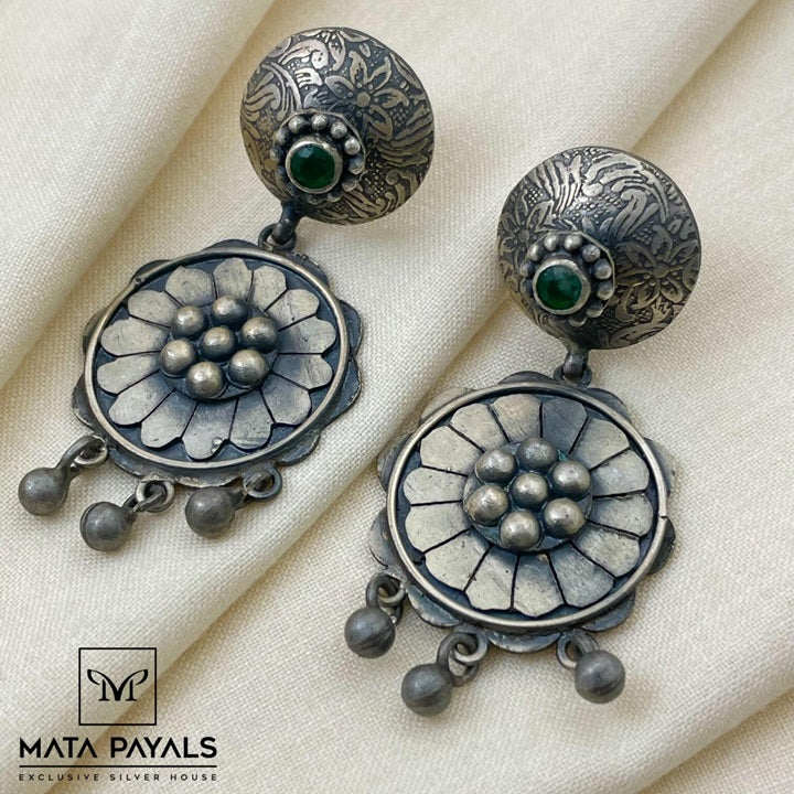 Attractive Tribal Oxidised Chandbali