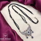 Auspicious Oxidised Zircon Mangal Sutra