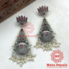 Beaming Tribal Oxidised Earring