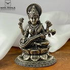 Beautiful Maa Saraswati Silver Idol