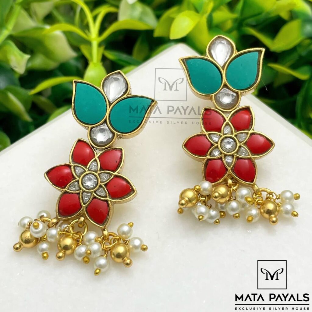 Blossomy Trendy Kundan Gold Plated Hanging