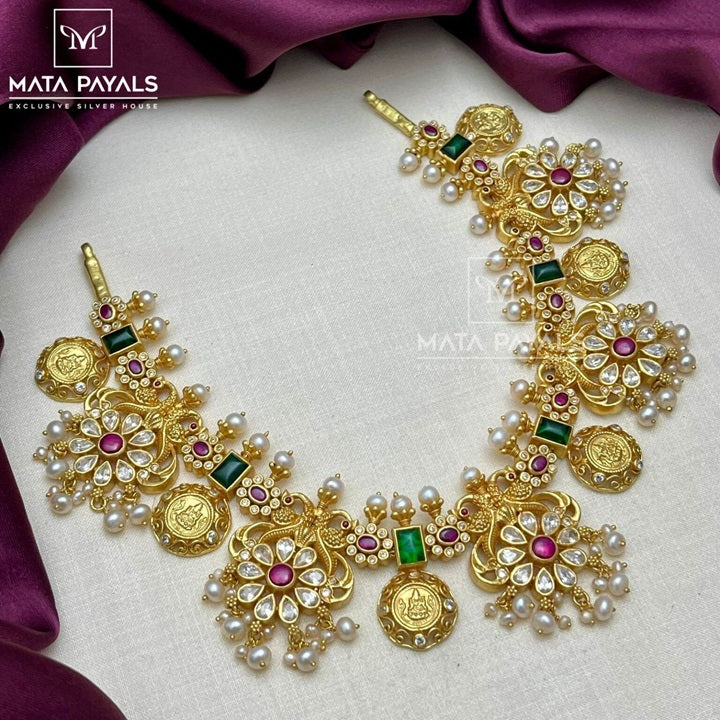 Captivating Lakshmi Kasu Necklace