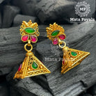 Captivating Square Gold Plated Jhumka