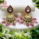 Classy Gold Plated Kundan Jhumka