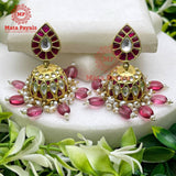 Classy Gold Plated Kundan Jhumka