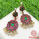 Colourful Kundan Gold Plated Earing
