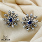 Splendid Oxidised Stud