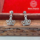 Cute Princess Crown Oxidised Earring