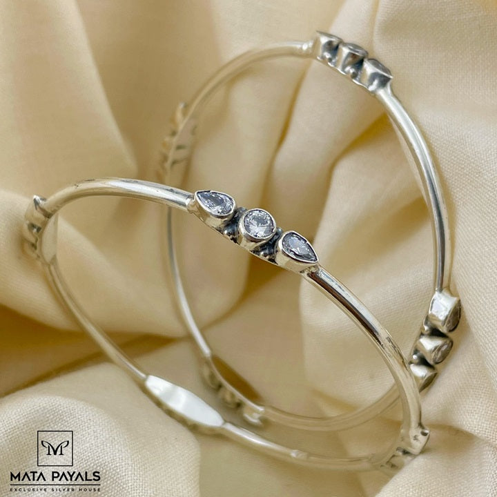 Sparkly White Bangle