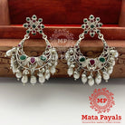 Dazzling Filigree Oxidised Chandbali