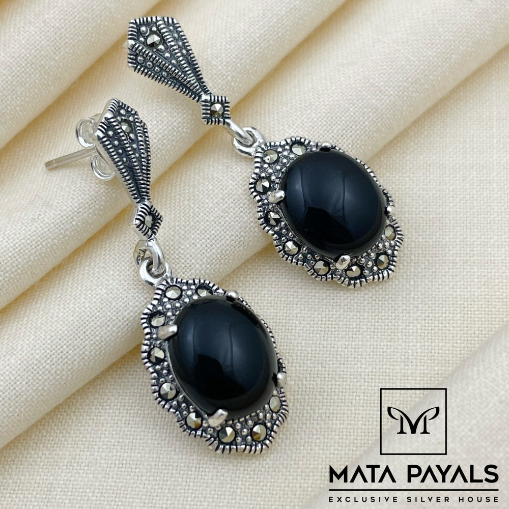 Dazzling Silver Earrings
