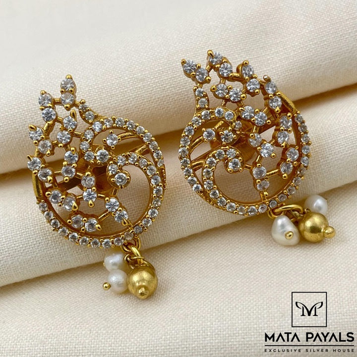 Designer Gold Plated Stud