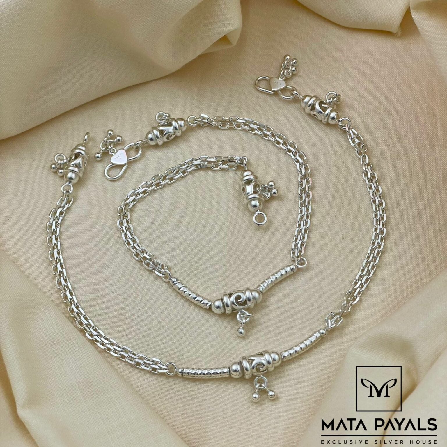  Designer Pure Silver Anklet