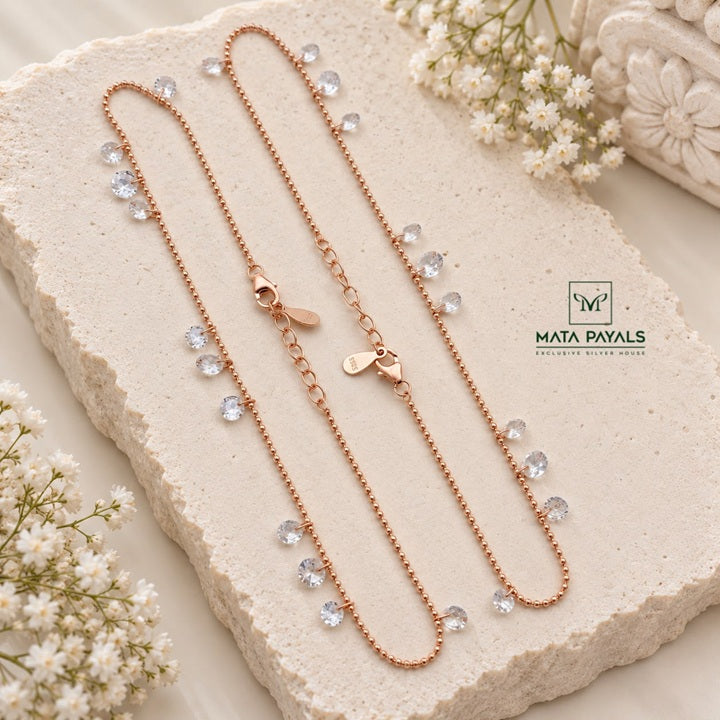 Unique Zircon Anklet
