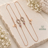Rose Gold Snake Payal