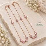 Light Pink Stone Anklet