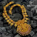 Divine Lakshmi Temple Long Necklace