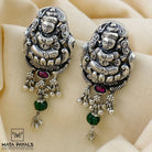 Divine Lakshmi Oxidised Stud