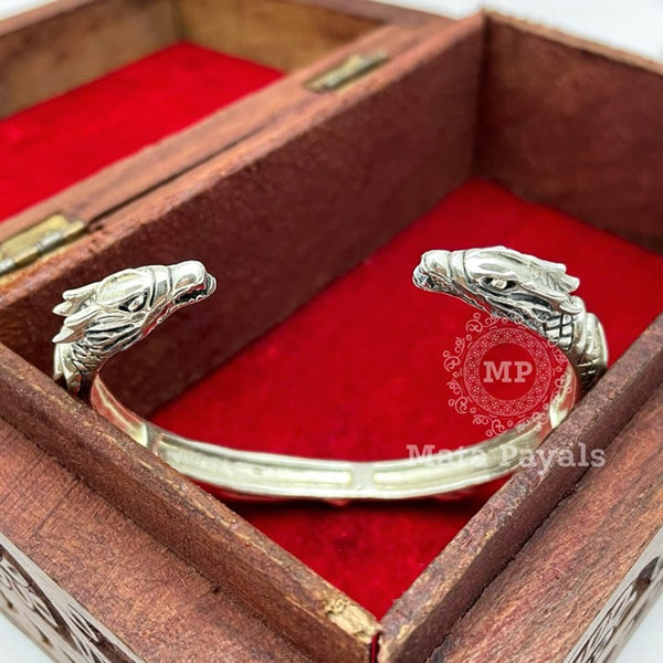 Dragon Faced Oxidised Kada