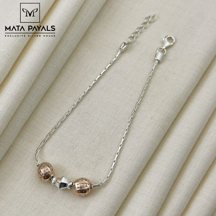 Dual Toned Beads Bracelet