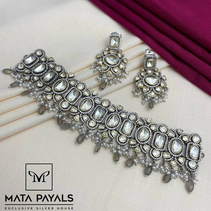 Electrifying Extravagant Moissanite Choker Set