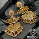 Electrifying Trendy Peacock Gold Plated Chandbali