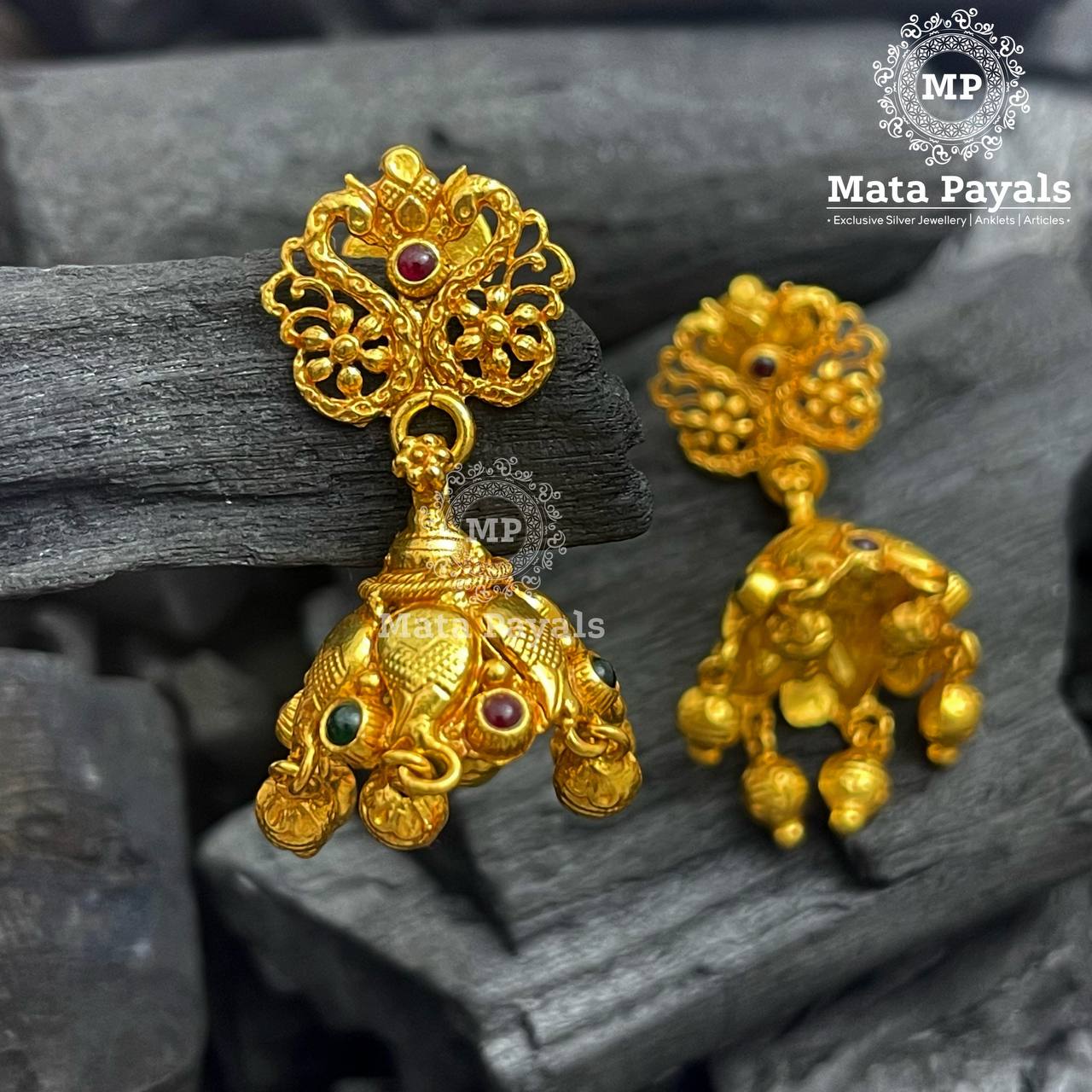 Elegant Traditional Gold Plated Jhumka