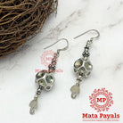 Enticing Oxidised Silver Earring