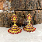 Enticing Red Pretty Jhumka