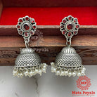 Especial Floret Oxidised Jhumka