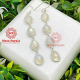 Impressive Moon Stone Silver Hanging