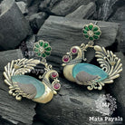 Exquisite Hanging Peacock Oxidised Chandbali