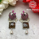 Fanciful Peacock Topaz Earing