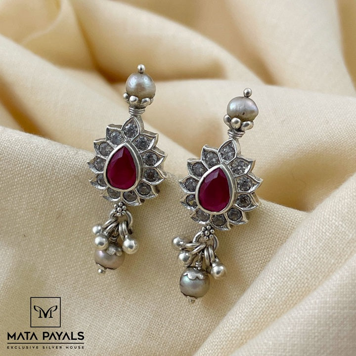 Ethnic Oxidised Stud 