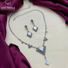 Fascinated Pearl Marcasite Necklace Set