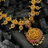 Fascinating Mango Peacock Necklace