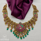 Filigree Mayur Gold Plated Necklace