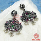 Filigree Mayur Oxidised Earing